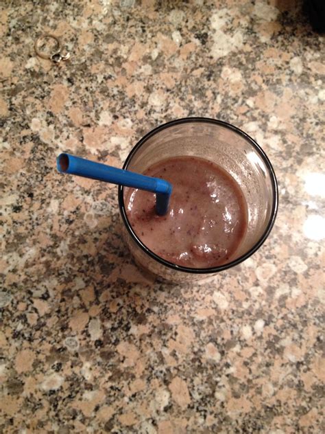 The toughest part about shakes like this and dieting. Breakfast smoothie! 2tsp of avocado, 2 spoons of ...