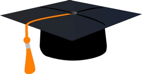 Download High Quality Graduation Cap Clipart Orange Transparent Png