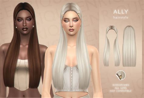 Enriques4 Ally Hairstyle Patreon In 2023 Sims 4 Sims Hairstyle