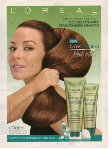 2010 Loreal Ever Strong Shampoo Magazine Print Advertisement Page H