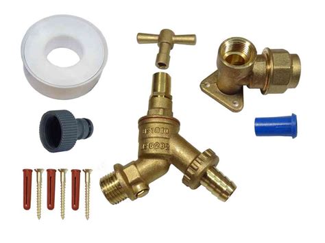 20mm Mdpe Lockshield Outside Tap Kit With Double Check Valve