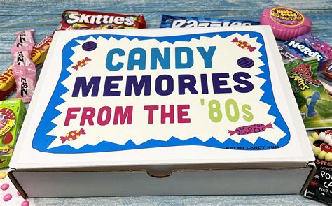 Retro Candy Yum 80s T Box With 1980s Candy Assortment For Man Or