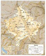 Map of Kosovo (Relief Map) : Worldofmaps.net - online Maps and Travel ...