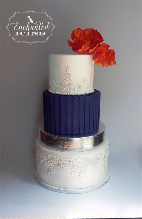 Royal Blue And Orange Wedding Cakes For 2023 Jenniemarieweddings
