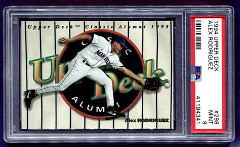 Alex Rodriguez Rookie Upper Deck Psa Mint Ebay