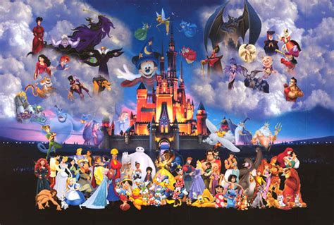 The Magic Kingdom Disney Characters Poster 24x36 Bananaroad