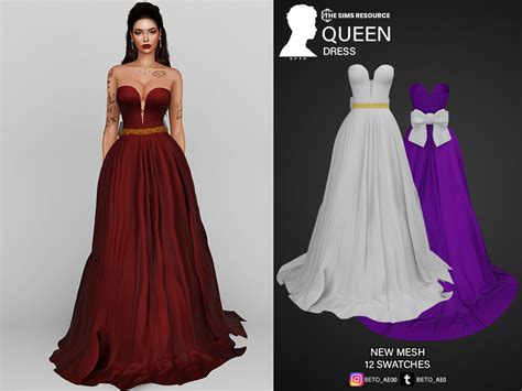 Queen Dress загрузить для Симс 4