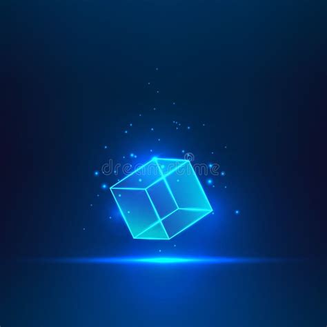 Vector Glass Cube Stock Vector Illustration Of Glow 66859253