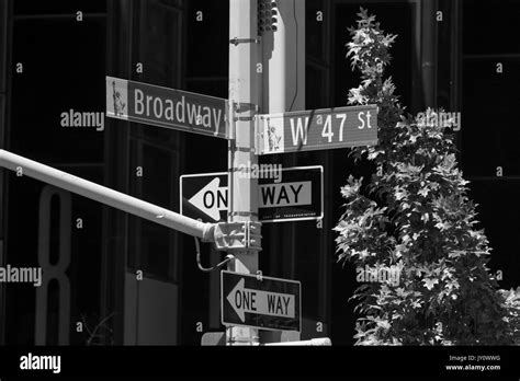 Broadway And W47th Street New York City Stock Photo Alamy
