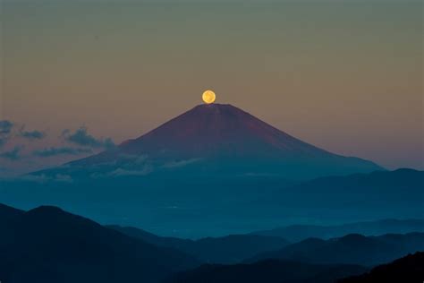 1151879 Japan Sunlight Landscape Mountains Mount Fuji Nature
