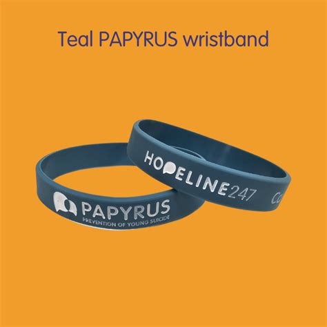 Papyrus Charity Wristband Teal Papyrus