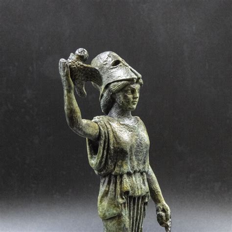 Greek Goddess Athena Bronze Statue Greek Mythology Metal Art