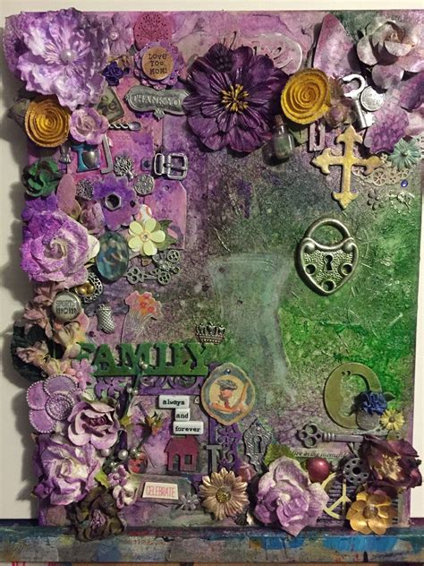Altered Canvas Mixed Media Commission Altered Canvas Look What I