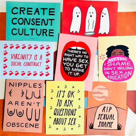 sex positive art prints sex education feminist nipple etsy