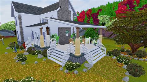 The Sims 4 Speed Build House With Terrace The Terrace And The Area