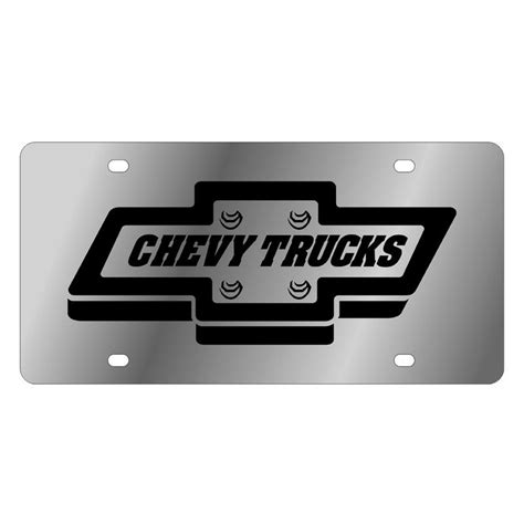 Eurosport Daytona® Gm License Plate With Style 2 Chevy Trucks Logo
