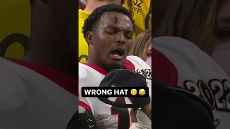 When He Realized He Was Wearing The Wrong Hat 😂 Shorts Win Big Sports