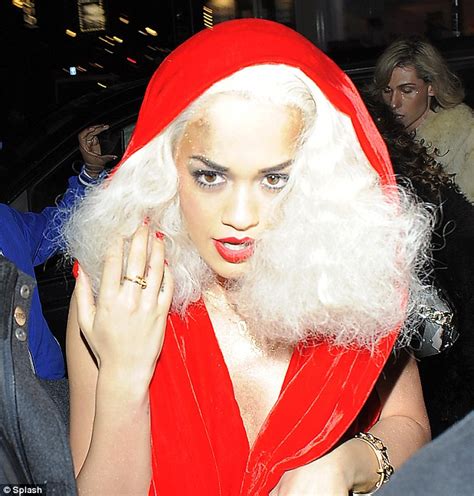 Rita Ora Flashes Her Knickers As She Attends Her 70s Themed Birthday