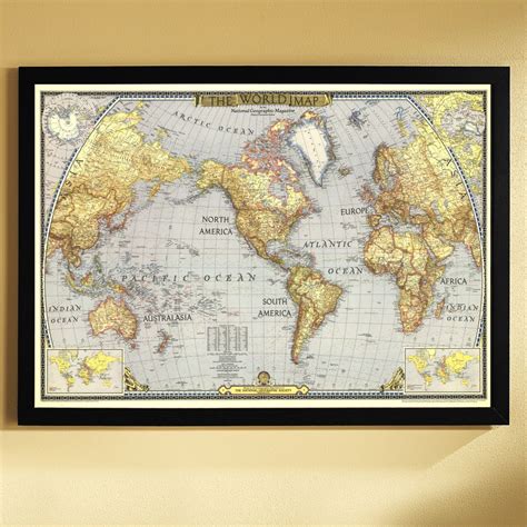 1943 World Map Framed World Map Art World Map Wallpaper World Map