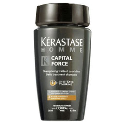 Here's what the pros have to say. Kérastase Homme Capital Force Densifying Shampoo (250ml ...