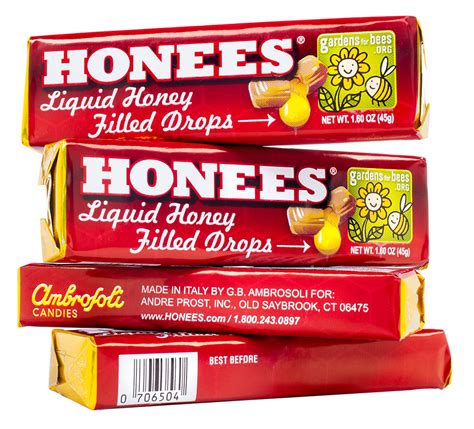 honees honey filled drops menthol free · andre prost inc