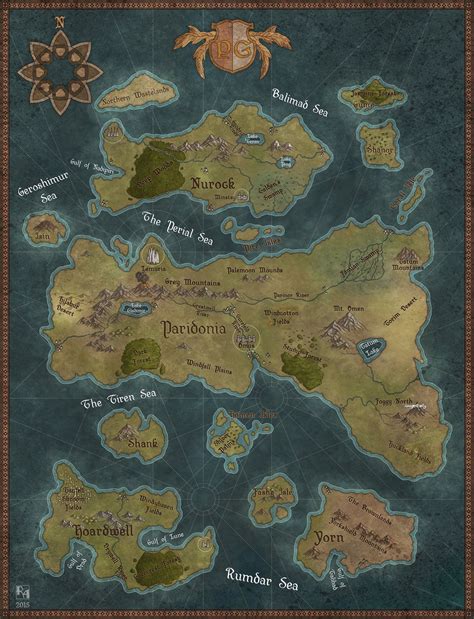Paridonia Robert Altbauer Fantasy World Map Imaginary Maps Fantasy Map
