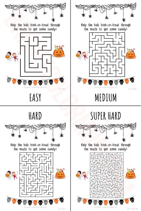 Free Halloween Maze Printables Printable Word Searche