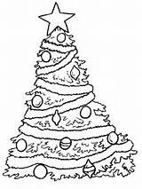 Coloring Christmas Tree Colouring Trees Printable Natal Natale sketch template