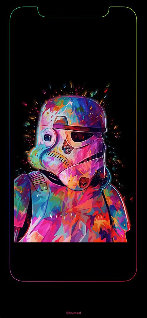 24 listings of hd rgb wallpaper picture for desktop, tablet & mobile device. Rainbow stormtrooper iPhone X wallpaper [1301 x 2820 ...