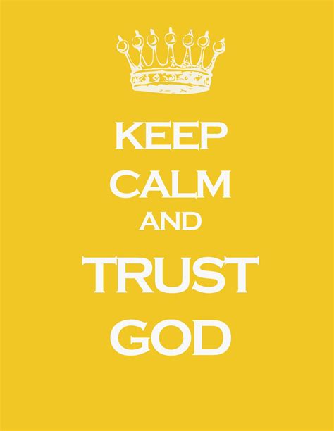 Items Similar To Keep Calm And Trust God 11x14 Art Print