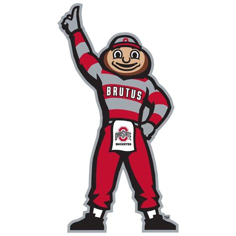 Ohio State Buckeyes Brutus Buckeye 2022 Illustrated Mascot Official
