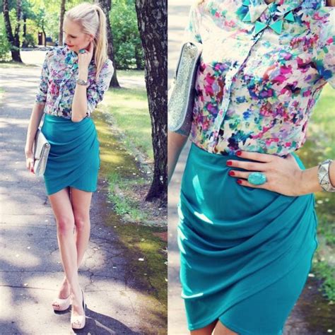 Turquoise The Fashion At Its Best 20 Fashion Pretty Outfits Floral Print Blouses