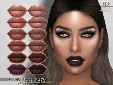 Makeup Cc Sims 4 Cc Makeup Dark Makeup Makeup Lipstick Skin Makeup