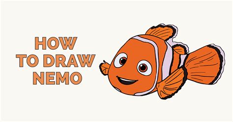 How To Draw Nemo In A Few Easy Steps Easy Drawing Guides How To