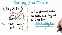 The Rational Zero Theorem - College Algebra - YouTube