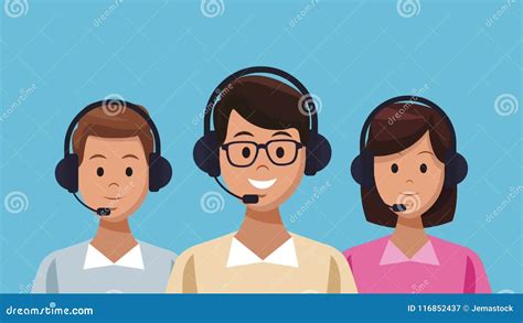 Call Center And Customer Service Teamwork Hd Animation Stock Video