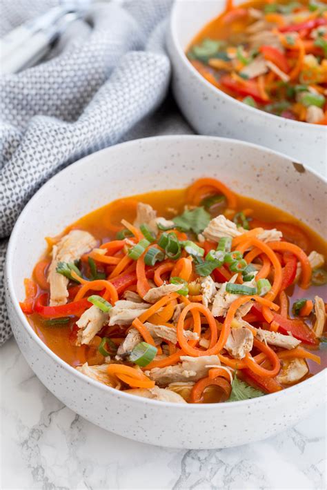 Spicy Asian Chicken Carrot Noodle Soup Laptrinhx News