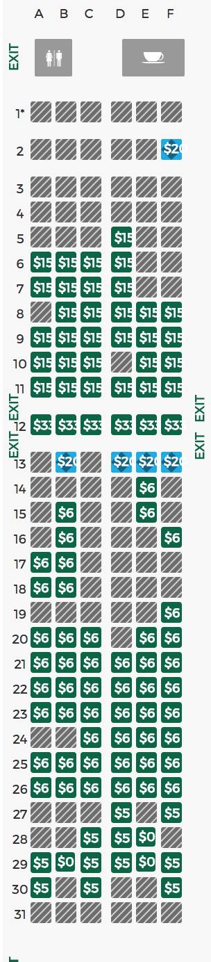 Seating Chart Frontier Airlines