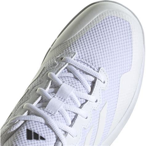 Adidas Mens Gamecourt 2 Tennis Shoe Whitewhitematte Silver 2023