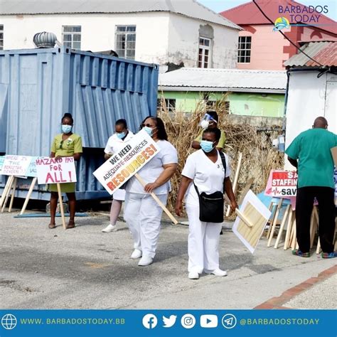 Nurses Hit The Streets In Barbados Protesting For Health Insurance And Better Working