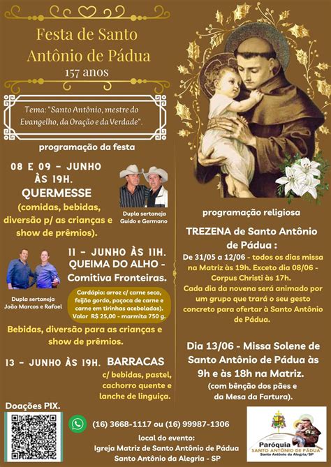 Comentário Inicial Para Missa De Padroeiro