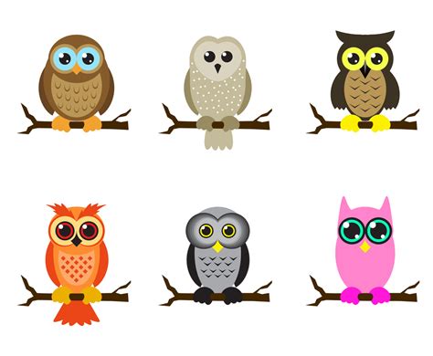 Free Cartoon Owl Vector Art Png