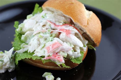 Squeeze 1/2 a lemon over the salad and mix again. Crab Salad Sandwich Recipe - BlogChef