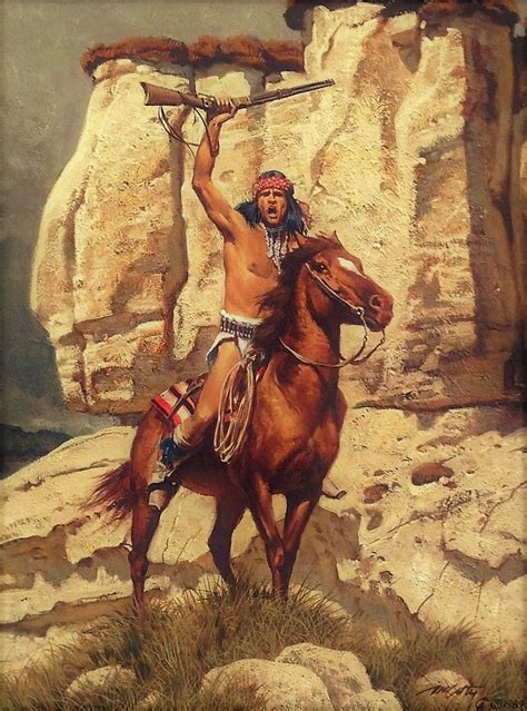 Apache Warrior Frank Mccarthy Images Amérindiens Indien Amerique