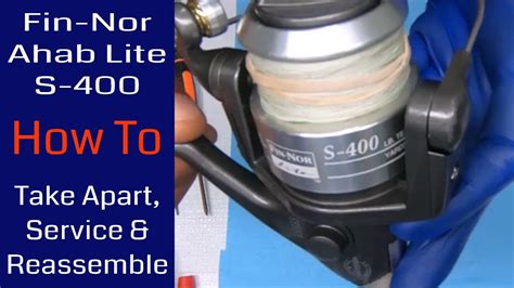 Fin Nor Ahab Lite S Fishing Reel How To Take Apart Service And