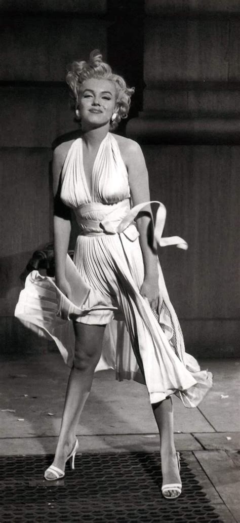 Marilyn On The Set Of The Seven Year Itch Marilyn Monroe White