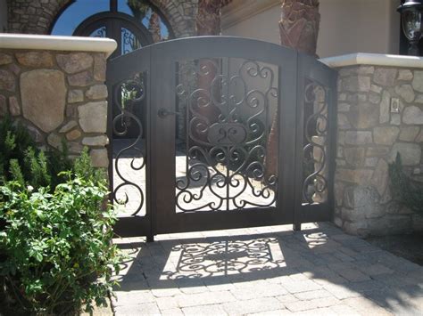 Wrought Iron Metal Gates For Courtyards And Gardens Courtyard Design