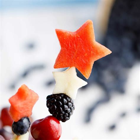 Red White And Blue Fruit Kabobs 2 Ways Appetizer Or Dessert