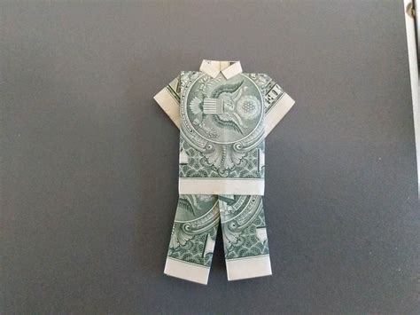 How To Fold Two Dollar Bills Into A Shirt And Pants Howto