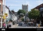 High Street, Christchurch, Dorset, England, United Kingdom Stock Photo ...